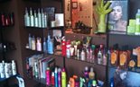 Products selection at kj Hair Spa, Apex NC