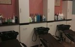 Wash stations at kj Hair Spa, Apex NC